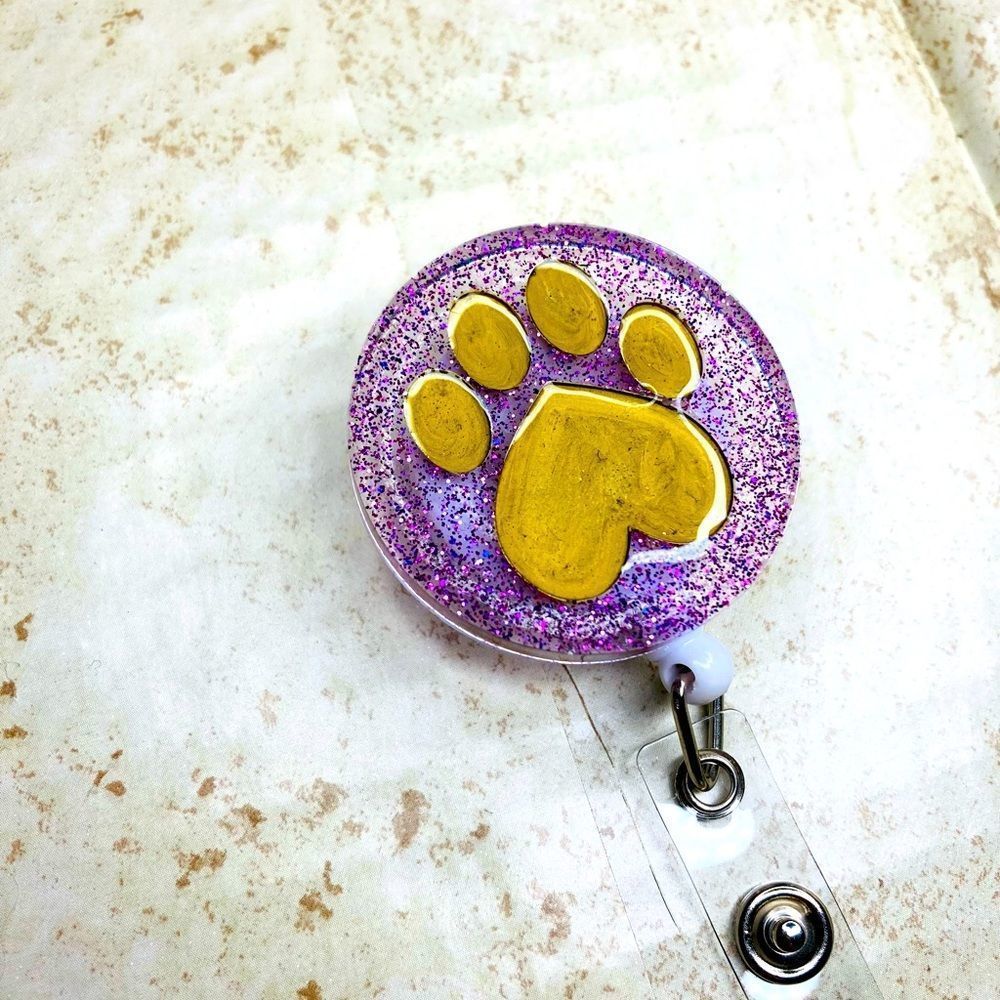 Paw badge clip